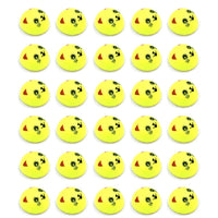 Fun pull-back smiley toys in different designs