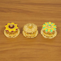 Decorative Golden Kankavati (1 Pc, Mix Design)