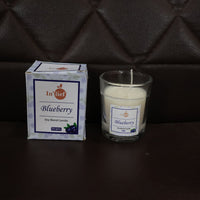 In'lief  Blueberry Soy-Blend Votive Candle Glass – 50 gm (1 Pc)