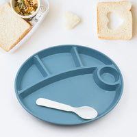 Biodegradable 5-Compartment Food Plate for Kids, BPA-Free (1 Pc)