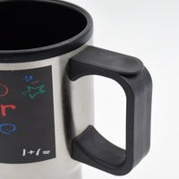 Stainless Steel Insulated Travel Mug - Double-Walled Vacuum Cup Lid & Handle, Tumbler