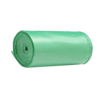 Green Compostable Corn Starch Garbage Bags (17" x 19")