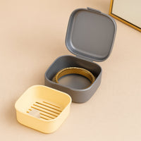 Oblivion Teeth Storage Box with Lid and Inner Tray, DENTURE CASE (1 Pc)