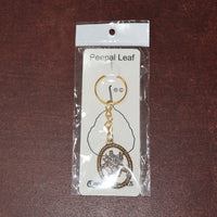 Maa Durga Oval Frame Golden Keychain (1 Pc)