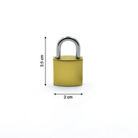 Detailed view of imitation copper lock