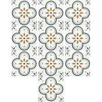 Peel & Stick 8×8 Inch Floor Tiles for Kitchen & Bathroom (10 Pc Set)