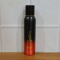 masculine burnt fragrance deodorant spray