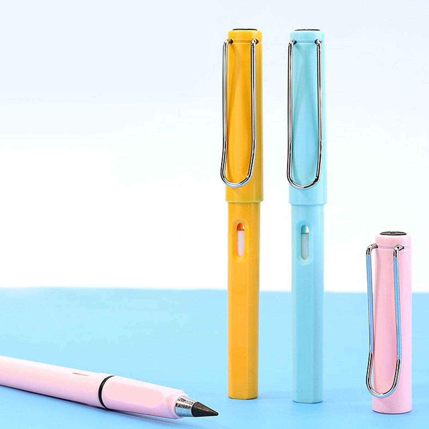 2-in-1 Everlasting Magic Pencil with Replaceable Eraser  (1 Pc / Mix Color)