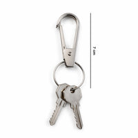 Heavy Duty Metal Keychain Clip with Key Ring, Key Clasp (1 Pc)