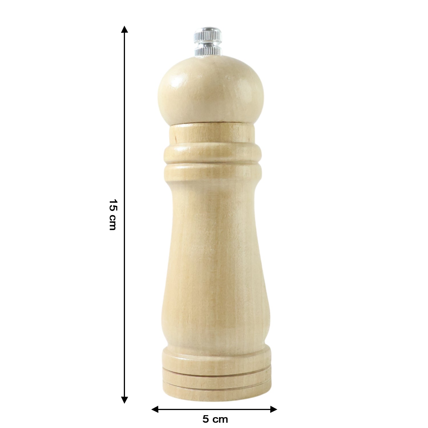 Classic Wooden Manual Pepper Grinding Mill  (1 Pc)