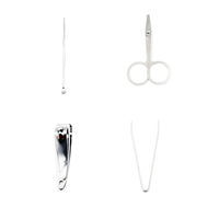 Mini Nail Clipper Set With Plastic Storage Case, (4 Pc Set)