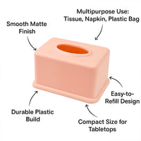 Rectangular Tissue Paper Box Holder (1 Pc)
