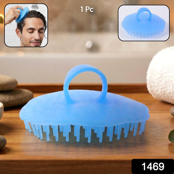 Silicone scalp massager shampoo brush for deep cleansing view 2