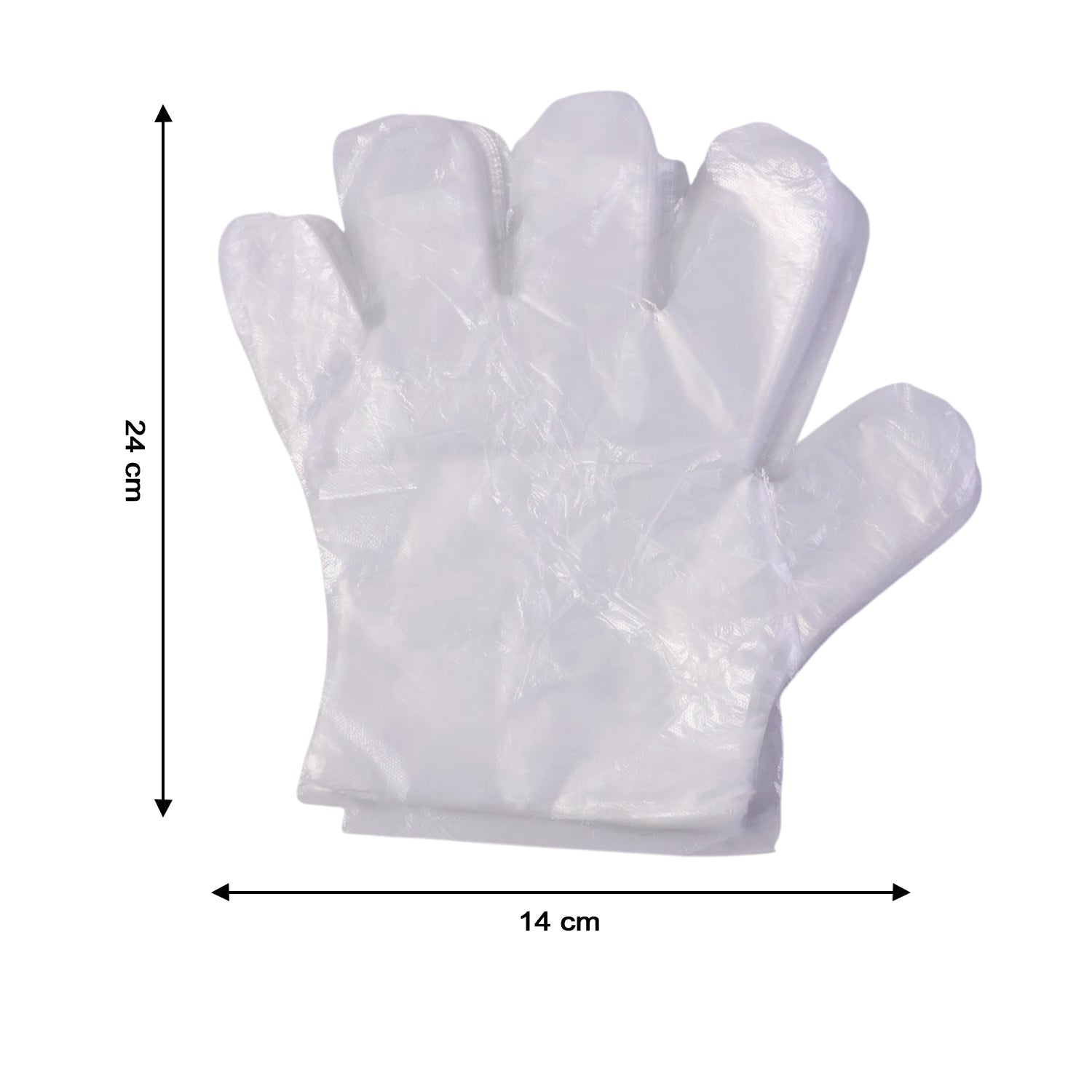 ClearGuard Disposable Transparent Plastic Gloves | Food-Safe Cooking & Baking Mitts (100 Piece Pack)