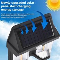 Outdoor Solar Wall Lamp Waterproof High Quality Induction Garden Night Lamp 1 Pc