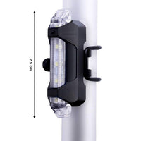 Rechargeable LED Bicycle Front & Rear Safety Light (1 Pc)