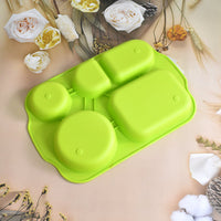 TuffDine Unbreakable Plastic Food Plates | 5 Compartment Square Tray