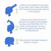 Volumizing Hair Bun Comb Clip (1 Pc)
