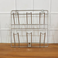 Wall-Mounted Stainless-Steel Cup & Mug Holder Rack (25 x 25 cm, 1 Pc)