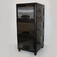 3-Layer Plastic Storage Drawer Cabinet