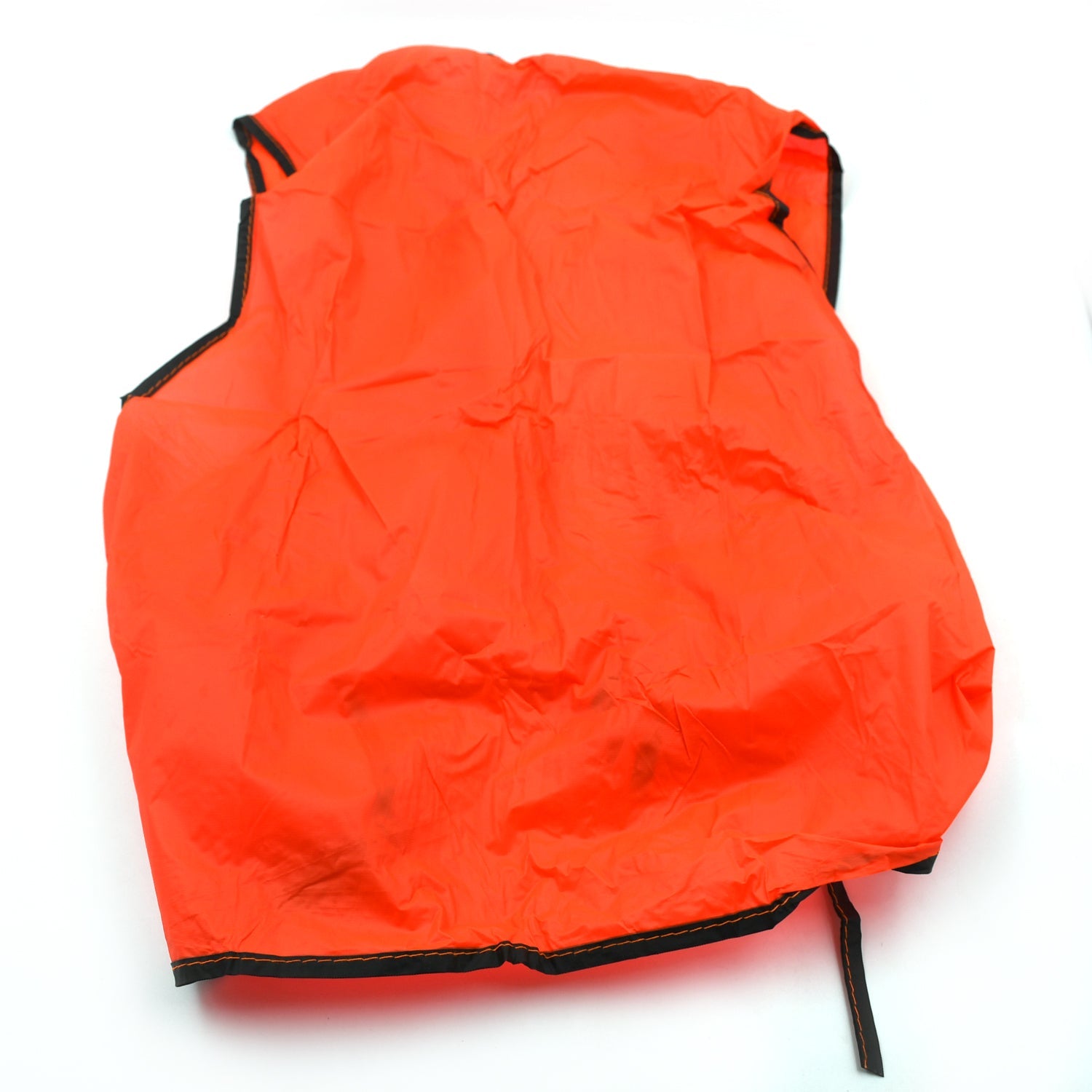 Economy PVC Safety Vest – Soft Vinyl, Tie Closure, High Visibility