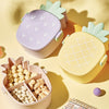 Kids Lunch Box Cute Pineapple Shaped Bento Box with Fork Spoon Snack Container