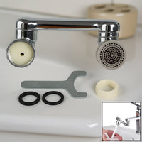 Splash Faucet Filter 180° Rotating Sprayer – Water-Saving Sink Aerator Extender
