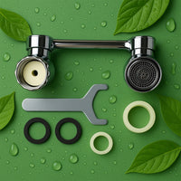 StreamFlex 1080° Rotating Faucet Filter | Water-Saving Sink Aerator