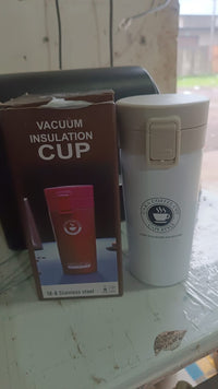 Stainless Steel Vacuum Insulated Coffee Flask with Flip Lock Lid (400ML / 1 Pc)