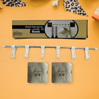 Stainless Steel Utensil Hanger Rail Nail Free Wall Mount
