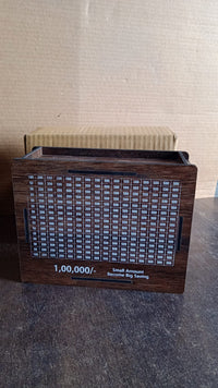 Wooden Money / Piggy Bank, Money Box (1 Pc / Pen Not Included)