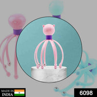 Stress relief scalp massager in an octopus design, highlighting its therapeutic benefits