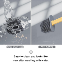 Silicone Toilet Brush with Holder (Without Box)