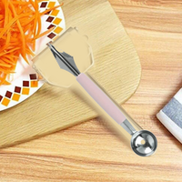 ZestCraft Multifunctional Fruit Scooper & Peeler Garnish Kit