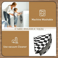 3D Space Round Carpet, Floor Mat Non-Woven Doormat (1 Pc / 78 Cm)