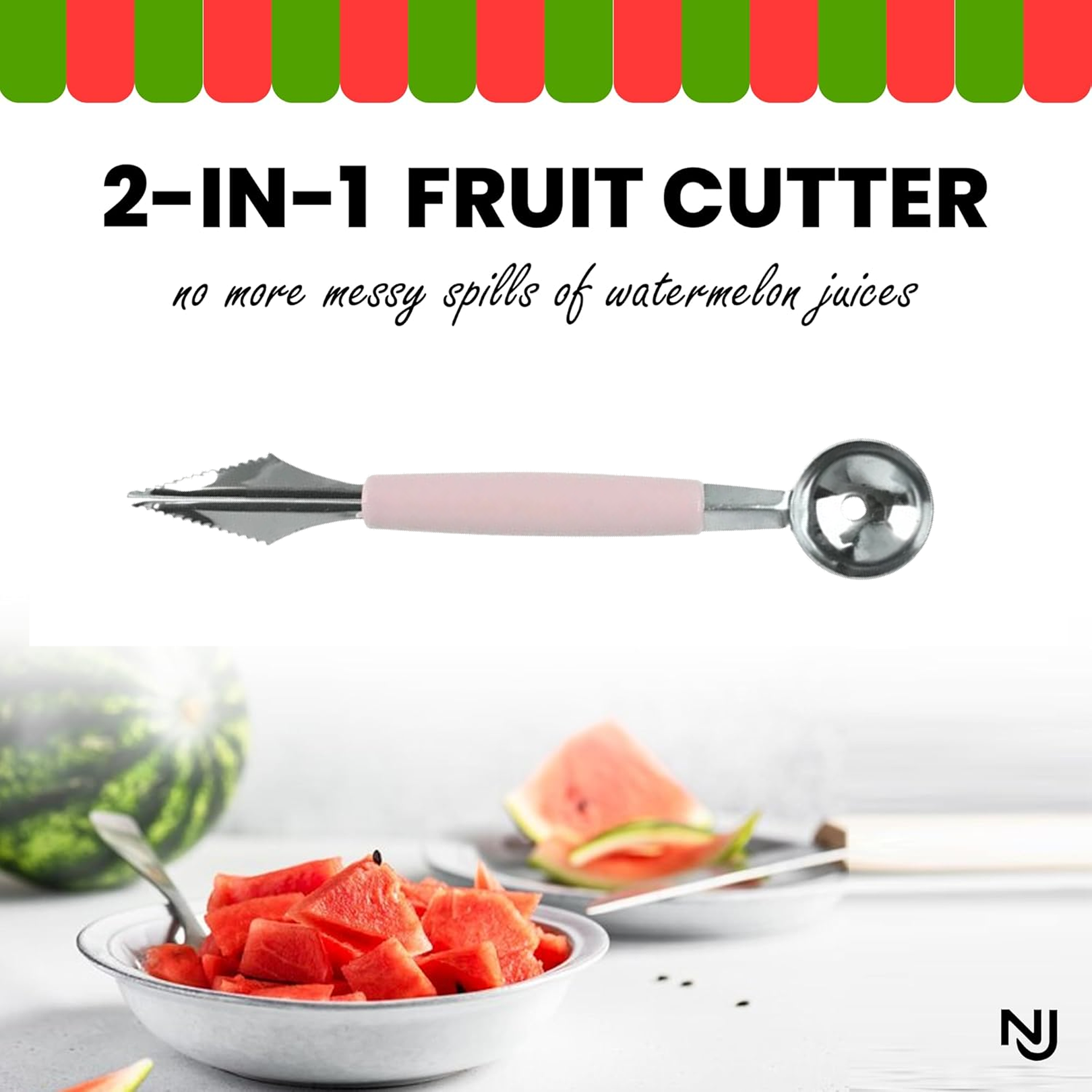 ZestCraft Multifunctional Fruit Scooper & Peeler Garnish Kit