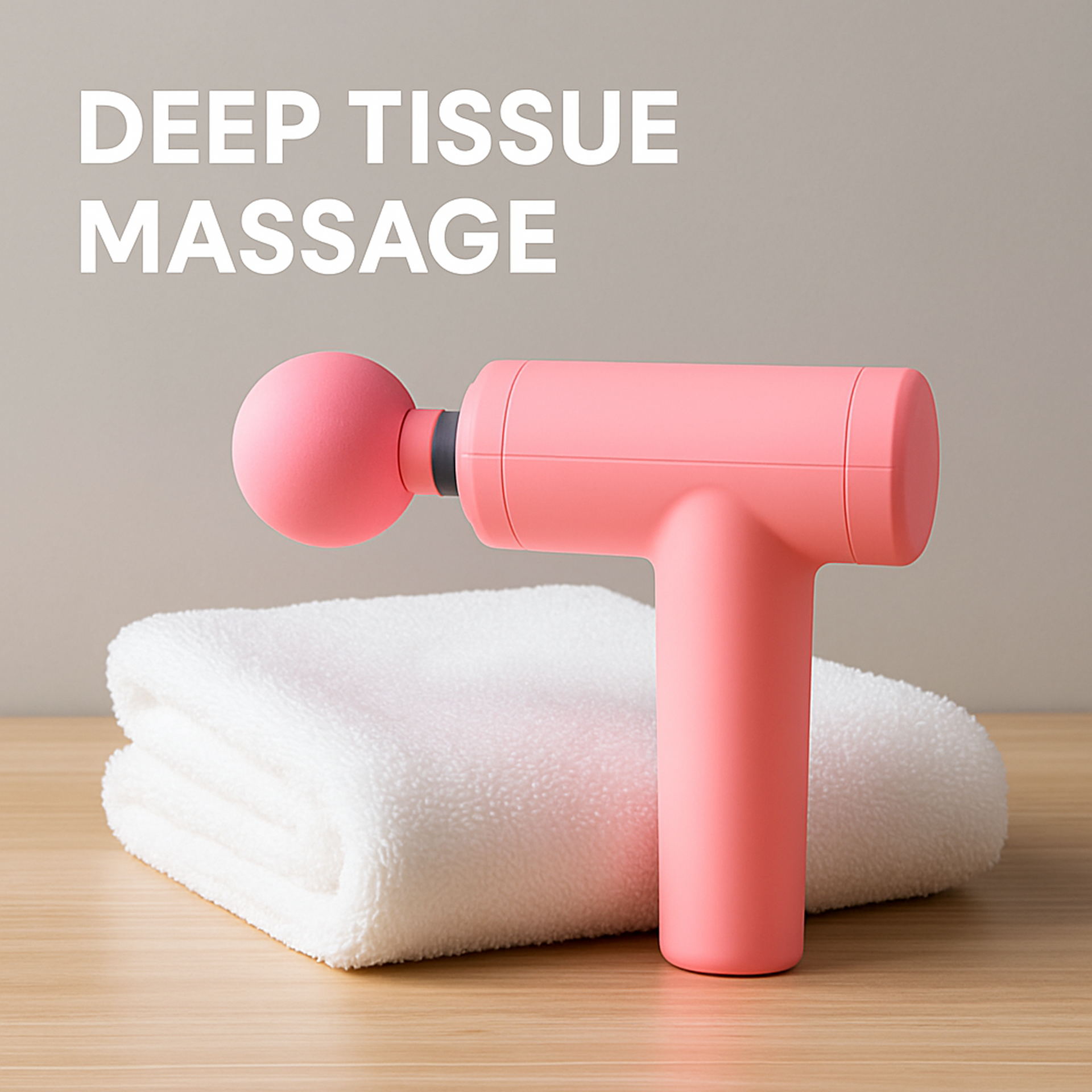 Massage Gun Deep Relax, Powerful Muscle Massager, USB Chargeable (1 Pc)