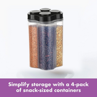 KiviSpace 4-Section Fridge & Grocery Container Jar