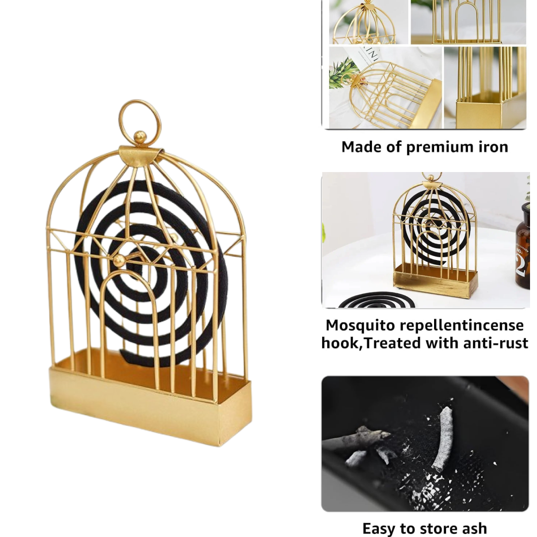 CinderGuard Durable Household Mosquito Coil Stand & Ash Catcher