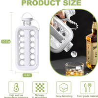 FlexiFreeze Foldable Ice Tray with Lid | 2-in-1 Ice Ball Maker Kettle