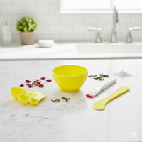 Facial Mask Bowl Set for Girls (6-Pcs)