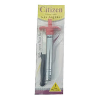 Stainless Steel Electronic Gas Lighter and Knife (2 in 1)