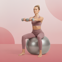 Heavy Duty Gym Ball Non-Slip Stability Ball with Foot Pump for Total Body Fitness