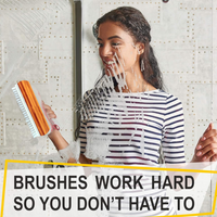 Veepee 6-Piece Washing and Cleaning Scrub Brush Set – (Multi-Color Bristles)