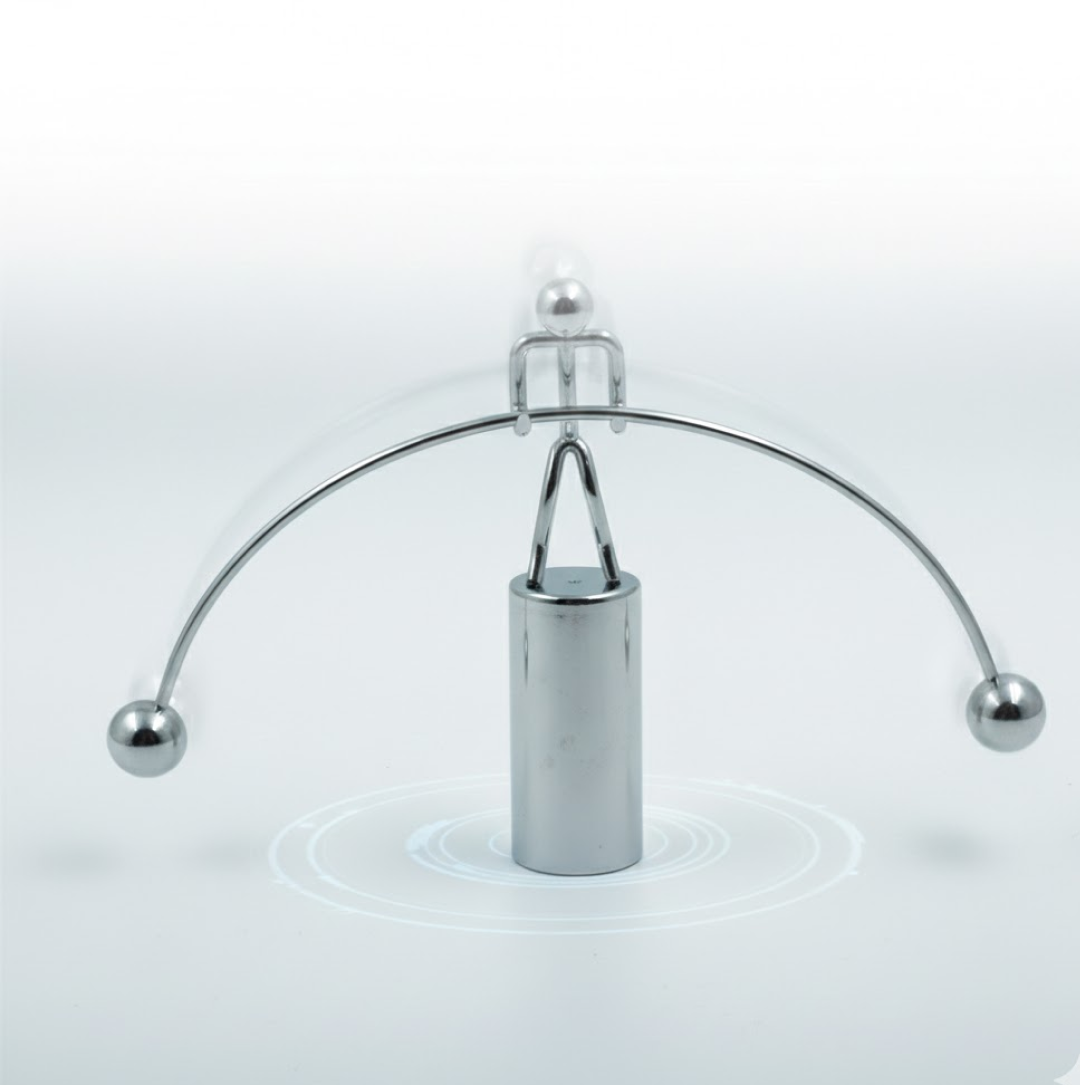 GraviSteel Newton Cradle | Metal Motion Craft Decor