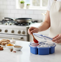 ChefTrays Unique Design Versatile Kitchen Masala Box and Condiment Container