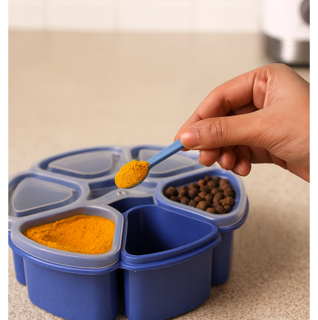 ChefTrays Unique Design Versatile Kitchen Masala Box and Condiment Container