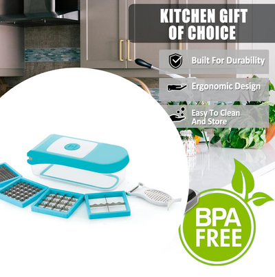 Zenvigo VegSlice 7-in-1 Multi-Cutter | Blue