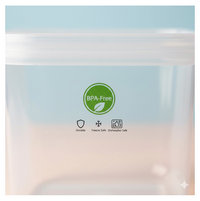 3-Piece Multicolor Airtight Container Set – Rectangular Food & Fridge Storage