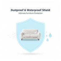 Home Thick Disposable Dust Proof Plastic Furniture Covers (1 Pc / Big)